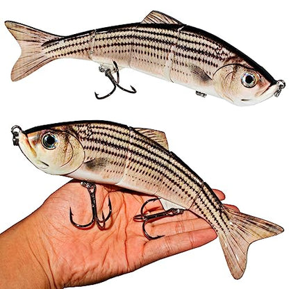 Fishing Lure Swimbait Crankbait Trout Bass Catfish Muskie Bait Fishing Accessories Fishhook Hunting - color: Minow-10''-1PCS-C