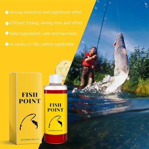 Red Worm Liquid Spray, Concentrated Fish Attractant Liquid, Fishing Bait Scent Attractant, Fast-Acting Red Worm Bait Additive for Freshwater Fishing, Enhances Scent & Improves Bite Response - color: 1PCS