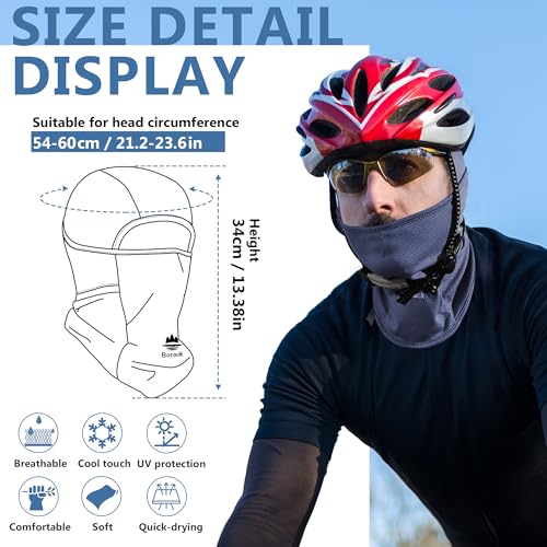 Balaclava Ski Mask, Sun UV Protection Breathable Full Head Face Mask for Men Women Skiing Cycling - color: Navy