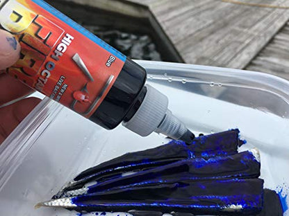 PAUTZKE'S High Octane Fire Dye - UV-Enhanced Bait Dye, Fishing Lure Dye for Live Bait, Suitable in Fresh or Saltwater, Great Fishing Lure Paint, Effective Minnow Dye, 4 Oz - color: Gold