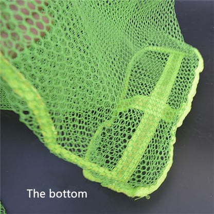 TOASIS Fishing Keep Net Collapsible Fish Keeping Nets Carp Mesh Keepnets Oblong-Nylon Mesh Fishing Keepnet Opening Size 16 x 6.8 Inches Length 4.92 Ft