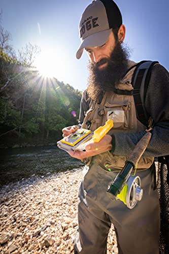 Plano Edge Micro Fly Storage Box, Gray and Yellow, Waterproof and Rust-Resistant Customizable Fishing Tackle Organization - style: Micro Fly