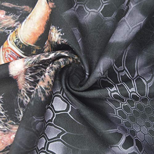 Obacle Neck Gaiter Face Mask Bandana for Dust Wind Sun Protection for Men Women - color: Beard Men With Cigar
