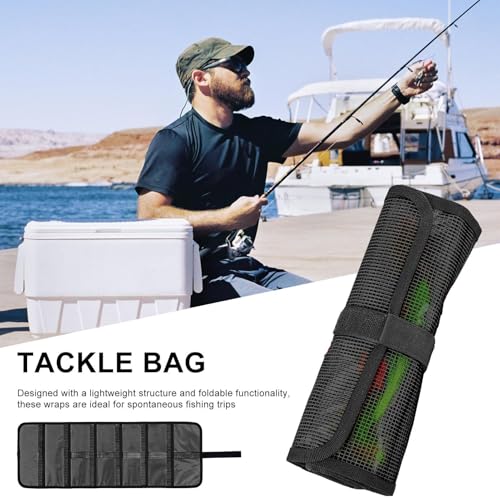 Fishing Tackle Bag Pouch Portable Foldable Waterproof | Trolling Lure Tackle Box Storage Gear for Anglers, Beginners, Enthusiasts, Kayak, Husband, Angler, Beginner, Enthusiast,