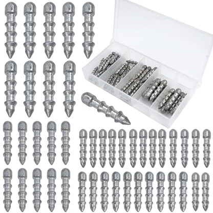 Nail Weights for Bass Fishing,45pcs Wacky Worm Weight Insert Sinkers Kit for Soft Plastic Lures, Neko Rig and Wacky Rig Pencil Sinker 0.875g 1.15g 1.75g 3.5g