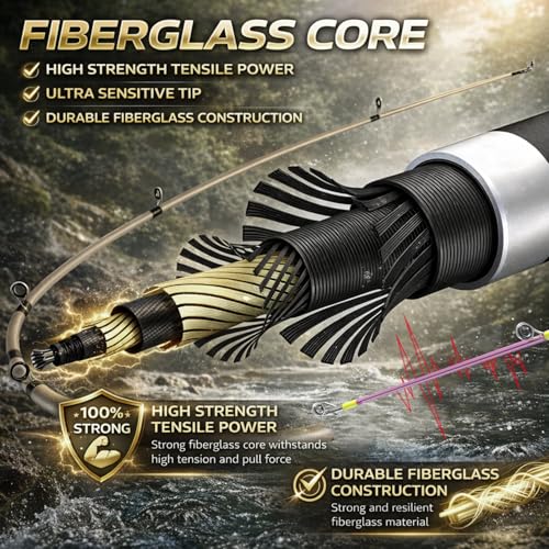 Sougayilang Fishing Rod Combo, 2-Piece 6-Foot Graphite & Fiberglass Rod with Anti-Reverse Spinning Fishing Reel - color: Purple 6'0" Rod with 1000 Reel- 2Pack
