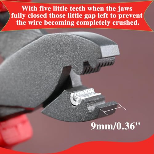 SPEEDWOX Fishing Crimping Tool Fishing Pliers for Single-Barrel Sleeves Crimper Tool Fishing Tackle Saltwater Fishing Gear Crimping Pliers Fishing Crimps for Fishing Line Single Barrel Crimp Sleeves - color: Red