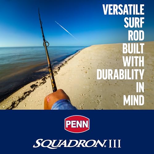 Penn Squadron IV Surf Spinning Rod - size: 8' - Medium - 12-20lb - 2pc, style: Squadron III