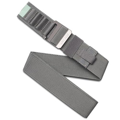 Arcade Belts Hardware Alu Utility Belt - Low-Profile Aluminum Buckle, Heavy Duty Work Belt, Stretch Webbing, Anti-Slip - color: Charcoal, size: Regular | M/L – Fits up to 40”