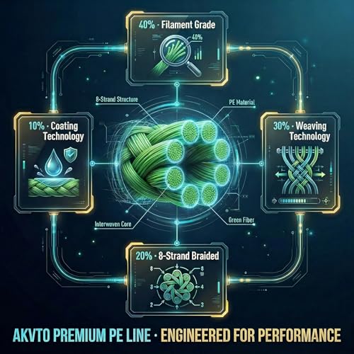 Braided Fishing Line 1000yds – 8-Strand PE Line, Emerald Green, 10LB to 100LB Test, High Sensitivity Abrasion Resistance, Zero Stretch, Saltwater Freshwater Fishing Line - size: 0.55MM/100LB