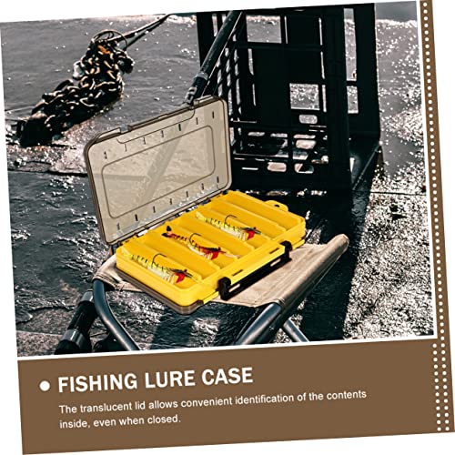 2Pcs Portable Fishing Gear Storage Box Multi Grid Fishing Tackle Organizer for and Hooks Durable Fishing Lure Case for Easy Access and Organization