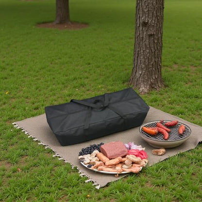 Heavy Duty Water-Resistant Long Duffle Bag - XL Canopy & Roof Tent Storage Organizer for Poles, Grill Tools, Hammock & Fishing Rods with MOLLE Straps (35''(L) x7.87''(W) x7.87''(H)) - size: 35''(L)x7.87''(W)x7.87''(H)