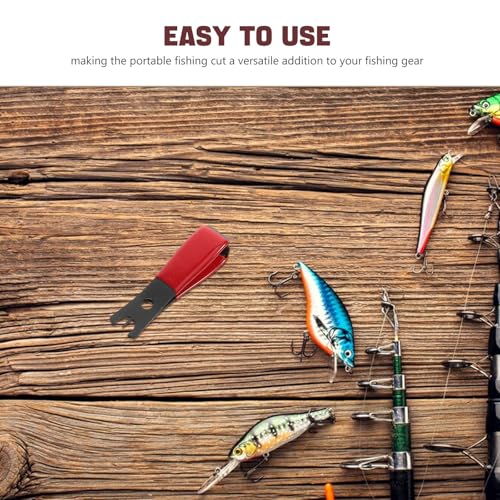 Fishing Line Cutter with Portable Design Stainless Steel Multifunctional Sturdy Braided Line Shears for Sea Fishing and Outdoor Tackle Tool