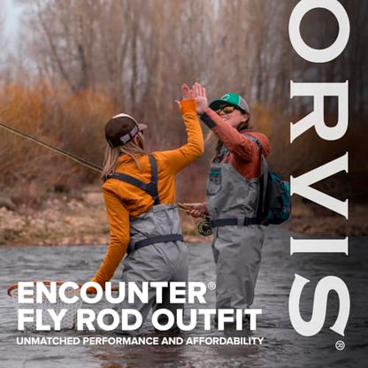 Orvis Encounter Fly Rod Outfit - 4Pc Fishing Rod and Reel Combo | Smooth Performance, Complete with Reel, Line, Backing, & Leader for Young Anglers, Pre-Balanced Ready-to-Fish Setup - size: 6-Weight, 9'