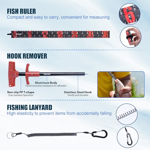 Goture Fishing Rod and Reel Combos,1.8M-2.7M Telescopic Fishing Pole Spinning Reel Line Lures Set with Carrier Bag,Telescopic Rod Kit for Starter Travel Saltwater Freshwater Gear Gift - color: A4:Fishing Pole Kit with Carrier Bag, size: 9 ft/2.7 m