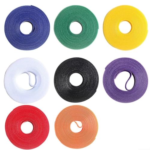 Fishing Rod Wrap Tie Holder Strap Bands with Fastener for Safe Organization of Fishing Rods, Made with Nylon for Reliable Use (5 Meter) - size: 5 Meter