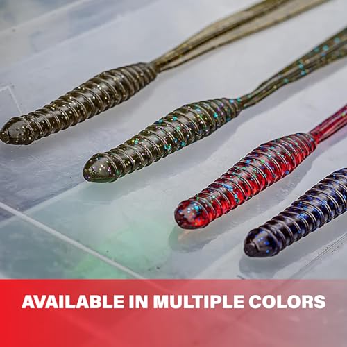 6th Sense – Ridge Worm – Soft Plastic Worm – Bass Fishing – Long Flowing Ribbon Tail Worm – Made in the USA (7 per Pack)