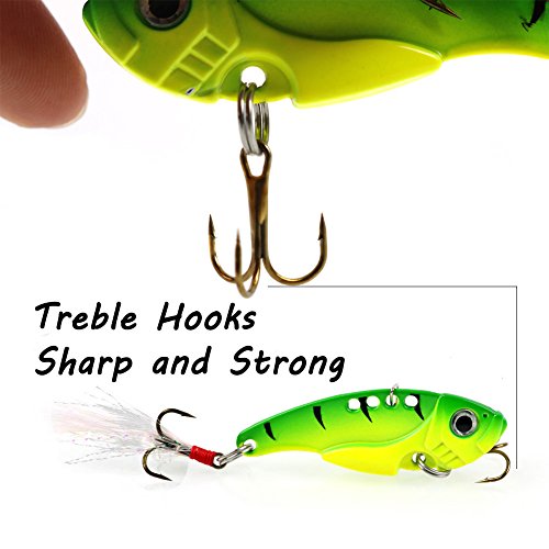 Sougayilang Spinner Spoon Blade Swimbait Freshwater Saltwater Fishing Tackle Lures and Baits-4pcs