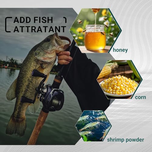 Soft Plastic Fishing Lures 45-Piece Kit with Jig Heads | Realistic Leaf Tail TPE Swimbaits | Lifelike Swimming Action Bass Baits for Freshwater & Saltwater Game Fish