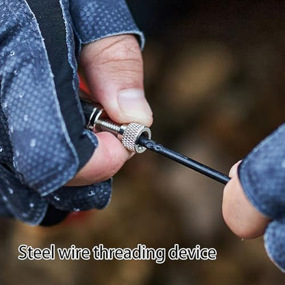 Stainless Steel Fish Holder for Secure Live Survival Fishing Gear Tool for Anglers Use Stainless Steel Stringer Keeper Live Holder - color: 8 meters