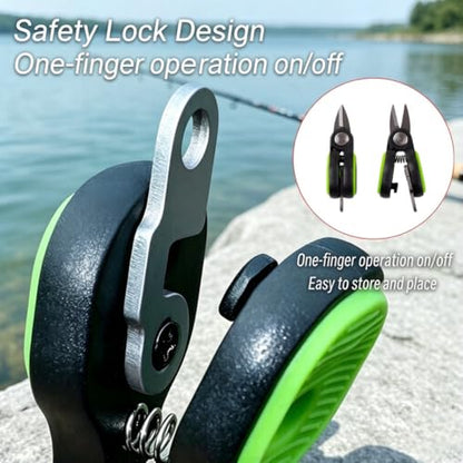 1Pc Mini Stainless Steel Fishing Scissors, Serrated Blade Portable Line Cutter for PE, Nylon & Braided Fishing Line, Compact Lure Tackle Snips for Saltwater Freshwater Use, Red