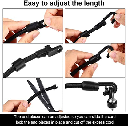 4 Pieces Rod Strap Holder Deck Mount Connector Mount Rod Strap Hold Down for Boat Kayak Boat Fishing(12 Inch) - size: 12 Inch