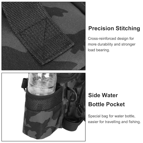 SagaSave Fishing Tackle Storage Bag Multi-Function Portable Lure Utility Binder Accessories Tackle Organizer Soft Gear Box for Saltwater or Freshwater Fishing