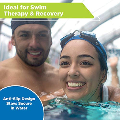 New Aqua Water Fitness Deluxe Flotation Belt – Adult Aquatic Swim Belt for Water Aerobics and Other Pool Exercise – Black/Blue