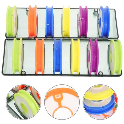 Generic Fishing Line Storage Box for Fishing Line Spool Holder Lightweight PC Material Easy to Carry Organizer for Storing Reel and Traveling
