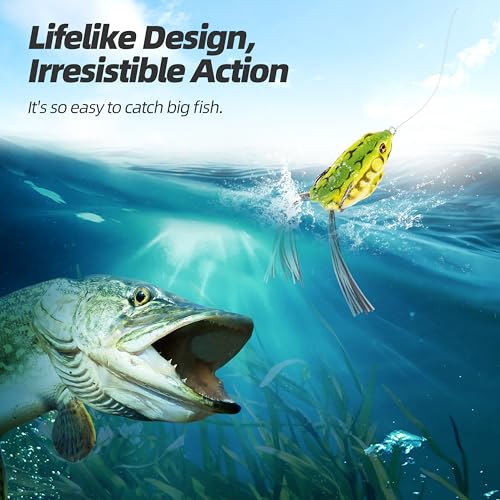 Soft Frog Lures, Topwater Swimbaits for Bass Fishing, Realistic PVC Design, Weedless Hooks, Perfect for Freshwater & Saltwater, Effective Fishing Lures for Pike & Snakehead - style: 5pcs-style B