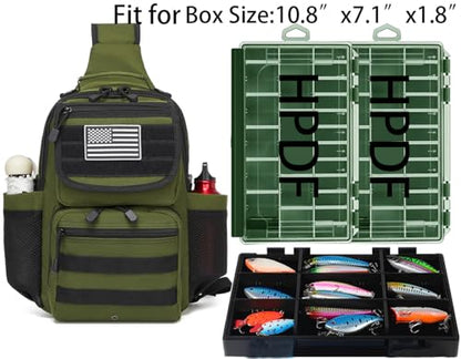 Tactical Sling Tackle Backpack Holster Fishing Crossbody Shoulder Strap Bag 15L Water Bottle Molle Accessories Pouch - color: Gray