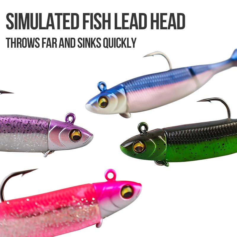 Soft Fishing Lure Set - size: 6PCS