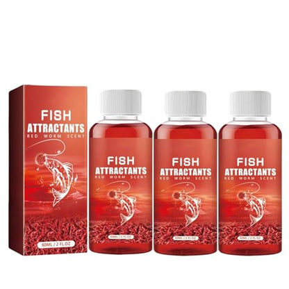 New Natural Bait Scent Fish Attractants, Red Worm Liquid Spray, Red Worm Liquid, Fish Point Li𝐪u𝐢d for Lakes and Rivers - Professional F𝐢s𝐡ing Scent - color: 3pcs