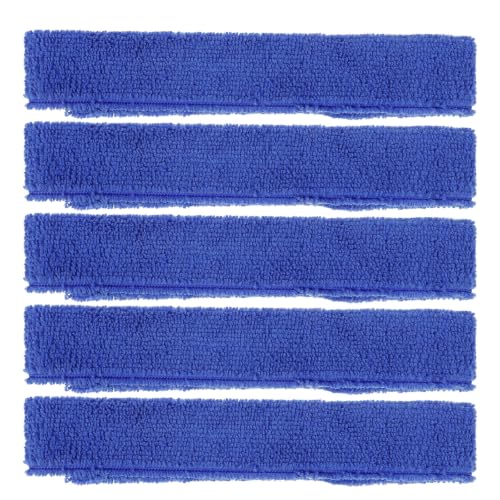 Healifty 5pcs Fishing Rod Straps Blue Fiber Wraps with Ergonomic Grip and Thick Design, Adjustable Rod Fixing Bands for Secure Fishing Pole Storage and Transport