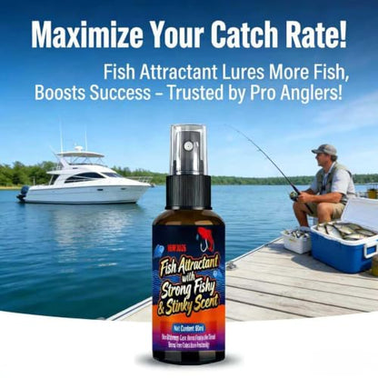 Fish Attractant 60ml Lures Liquid Additive with Fishy Stinky Scent | Fishing Additive for Bass Trout Carp Cod Lakes Rivers Reservoirs Sports Outdoors