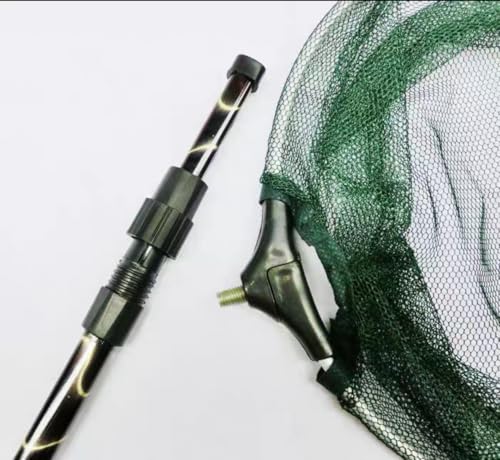 Fishing Landing Net with Aluminum Telescoping Pole Handle Extend to 37-61 Inches Freshwater for Kids Men Women