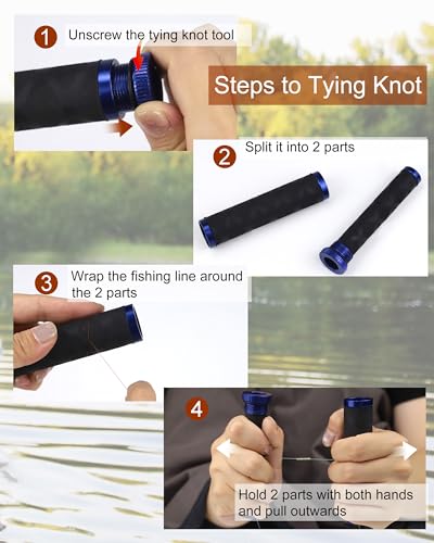 Knot Puller Fishing Knot Tying Tool Fishing Line Knot Puller Tool Fish Hook Tying Tool Fishing Knot Assist Tool Fishing Hook Tie Tool Knot Tool Fishing Line Knotting Device Knot Grippers