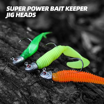 Swimbait Jig Heads, 20PCS/Box, 4 Size Options, Strong Hook & Anti-Loose Design, Ideal for Freshwater & Saltwater Fishing - size: 3/8 oz