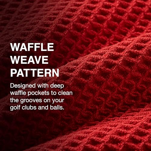 Ghost Golf Magnetic Towel (Caddie) - Premium Ultra-Absorbent Microfiber Golf Towel with Magnet for Golf Carts or Clubs - 18" x 40" Golfing Gear - Waffle Weave Pattern (Carolina Blue) - color: Carolina Blue