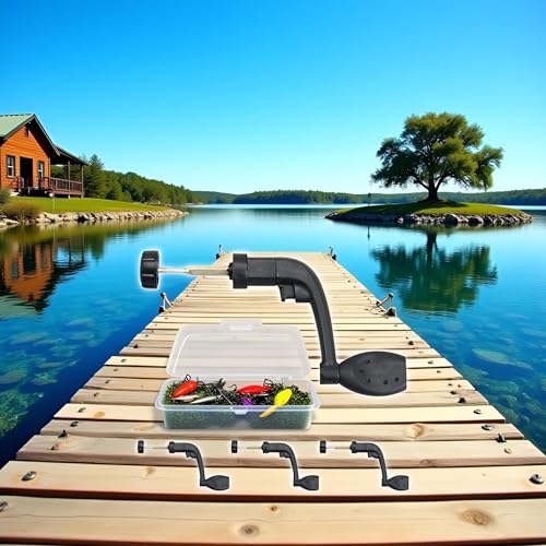 4 Pcs Black Fishing Spinning Reel Handle Grip Replacement, Plastic Fishing Reel Power Handle Crank Arm Spinning Reel Folding Rotary Knob Repair Parts Black Reels Accessories