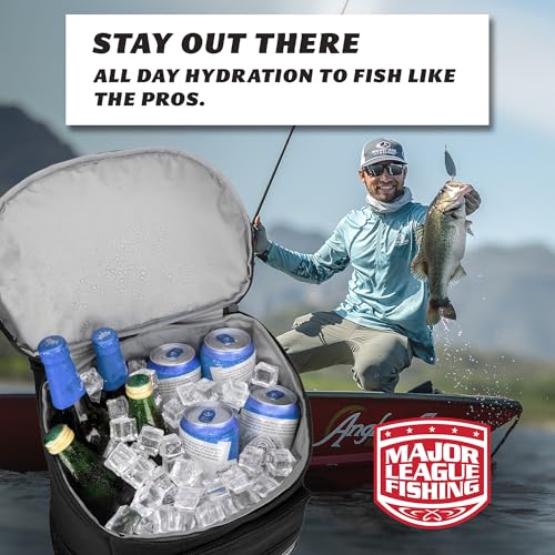 Mossy Oak MLF Fishing Cooler Backpack - Major League Insulated Leak Proof Beverage Coolers Bag - color: Black