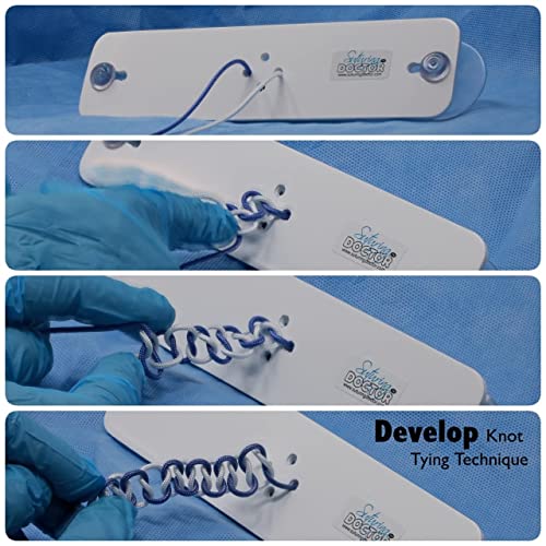 Knot Tying Kit - Simulator Board to Practice Knotting Techniques, Includes Practice Board, Extra Long Cord/Rope, Advanced Components, Ideal Gift for Students, Knot Tying Industries