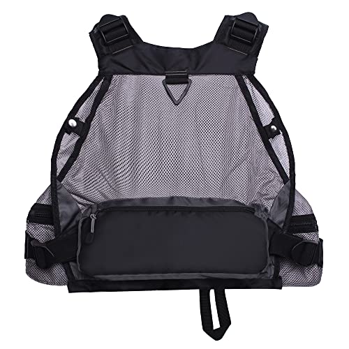 Raprance Fly Fishing Vest Backpack - Adjustable Lightweight and Quick-Dry, with 17 Pocketsfor Trout Bass Saltwate - color: Fv01-black