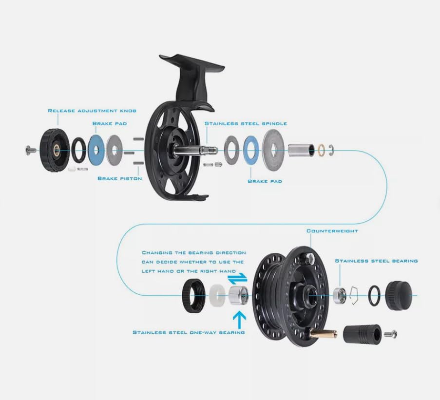 20" Ultra-Short Ultra-lightIce Fishing Rod and Reel Combo 1+1B Ice Fishing Reel 51cm Fiberglass Fish Pole - style: 1pcs Pole