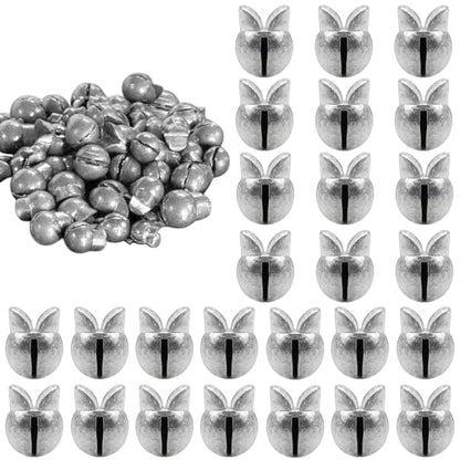 100Pcs Split Shot Fishing Weights Sinkers Open Mouth Design Weight | Large Capacity Removable Lead Assortment Clip On Fishing Accessories for Freshwater Saltwater - style: 1/20oz