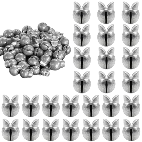 100Pcs Split Shot Fishing Weights Sinkers Open Mouth Design Weight | Large Capacity Removable Lead Assortment Clip On Fishing Accessories for Freshwater Saltwater - style: 1/20oz