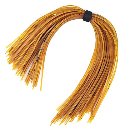 Riverruns Silicone Jig Skirts Fishing Lure Skirt Replacement for Spinnerbaits Bass Buzzbaits Fishing Jigs Fishing Lures Craw Jig Trailers Bass Skirts - color: 12PC 8861 Standard Banded Silicone Skirts
