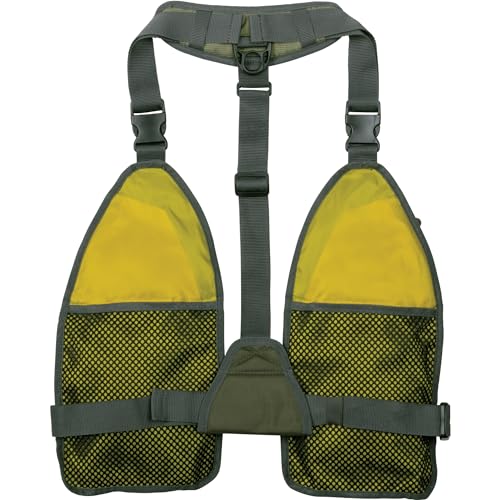 Allen Company Ultra-Light Gallatin Strap Pack Fishing Vest, Fits up to 4 Tackle/Fly Boxes, 14 Accessory Pockets - color: Gray