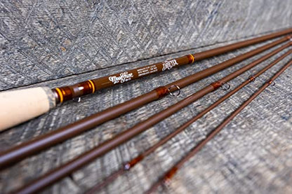 Moonshine Rod Company Fast Action Fly Fishing Rod – Carbon Fiber Graphite Rod with Zippered Travel Case – Drifter II, Vesper, Epiphany ESN, Outcast, Phantom & Rambler Series - 2WT up to 12WT Rods - size: 5WT- 10', style: Trout Fishing