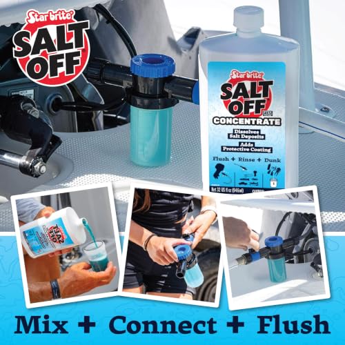 STAR BRITE Salt Off Concentrate - Ultimate Salt Remover Wash & Marine Engine Flush for Boats, Vehicles, Trailers, and More - 32 OZ (093932) - size: 1 Count (Pack of 1), style: 32 Oz Concentrate